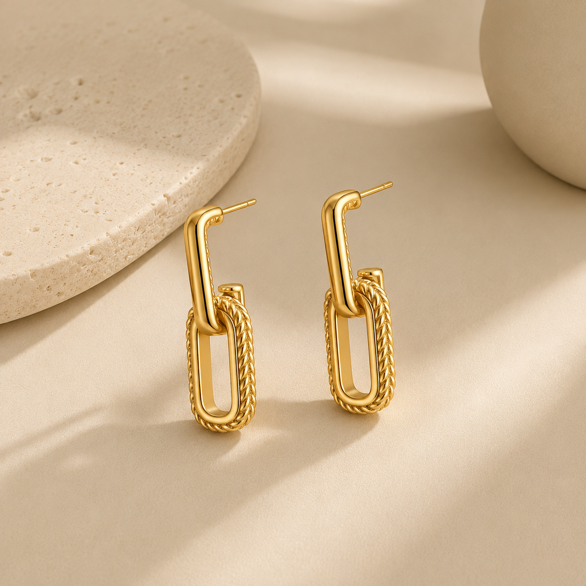 Golden Grace Drop Earrings