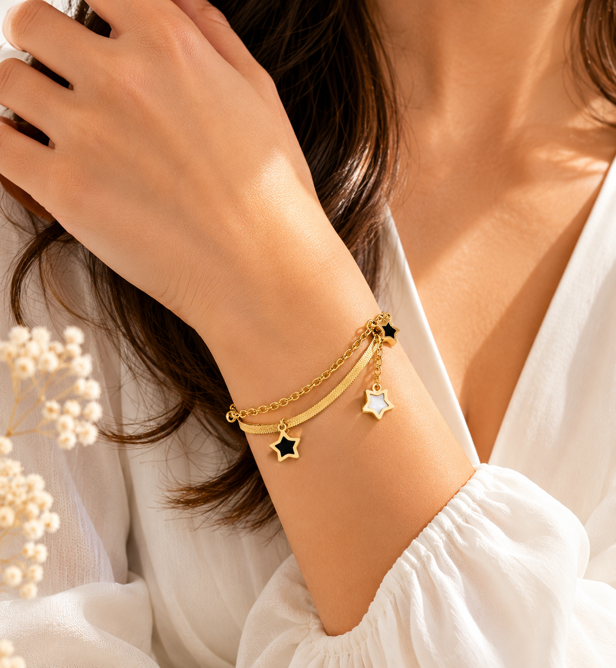 Midnight Star Charm Bracelet