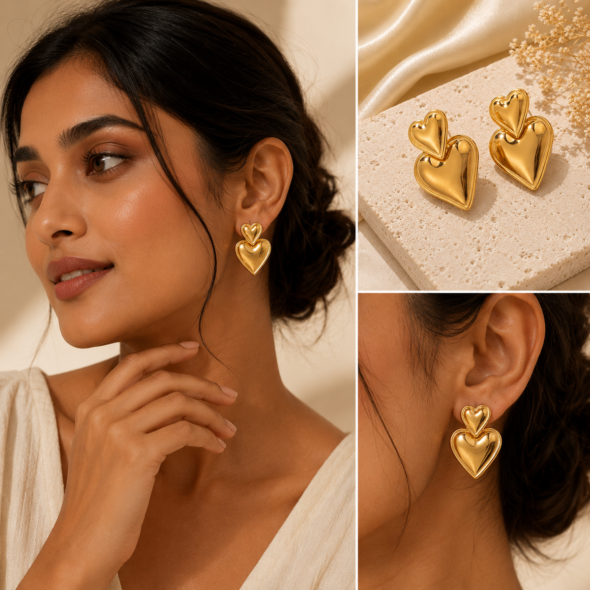 Bella Heart Earrings