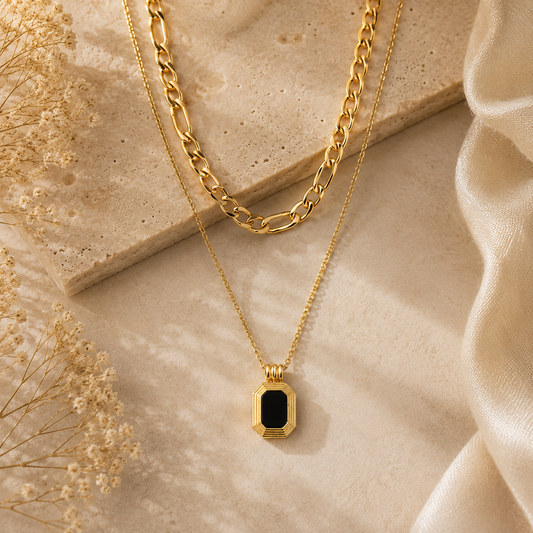 Midnight Luxe Layered Necklace