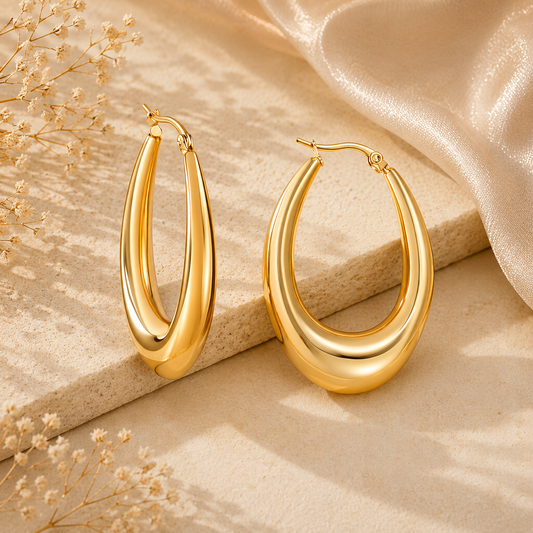 Classic Gold Hoops