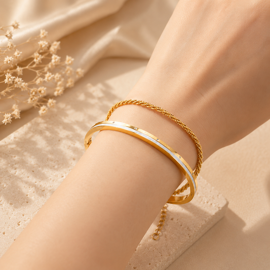 Golden Glow Duo Bracelet Set
