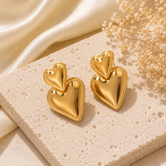 Bella Heart Earrings