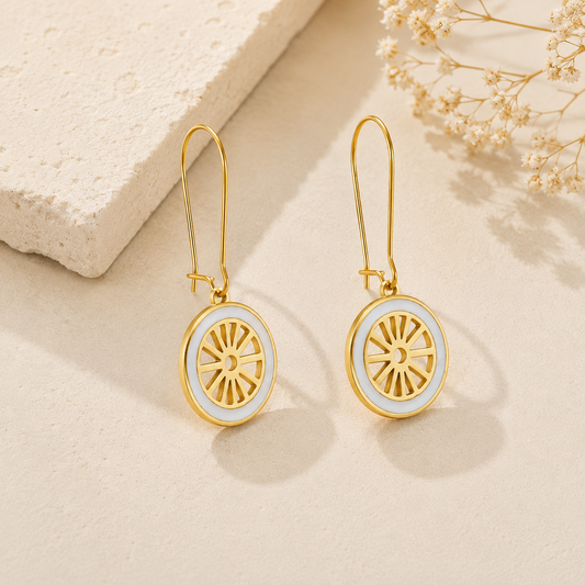 Ivory Halo Earrings